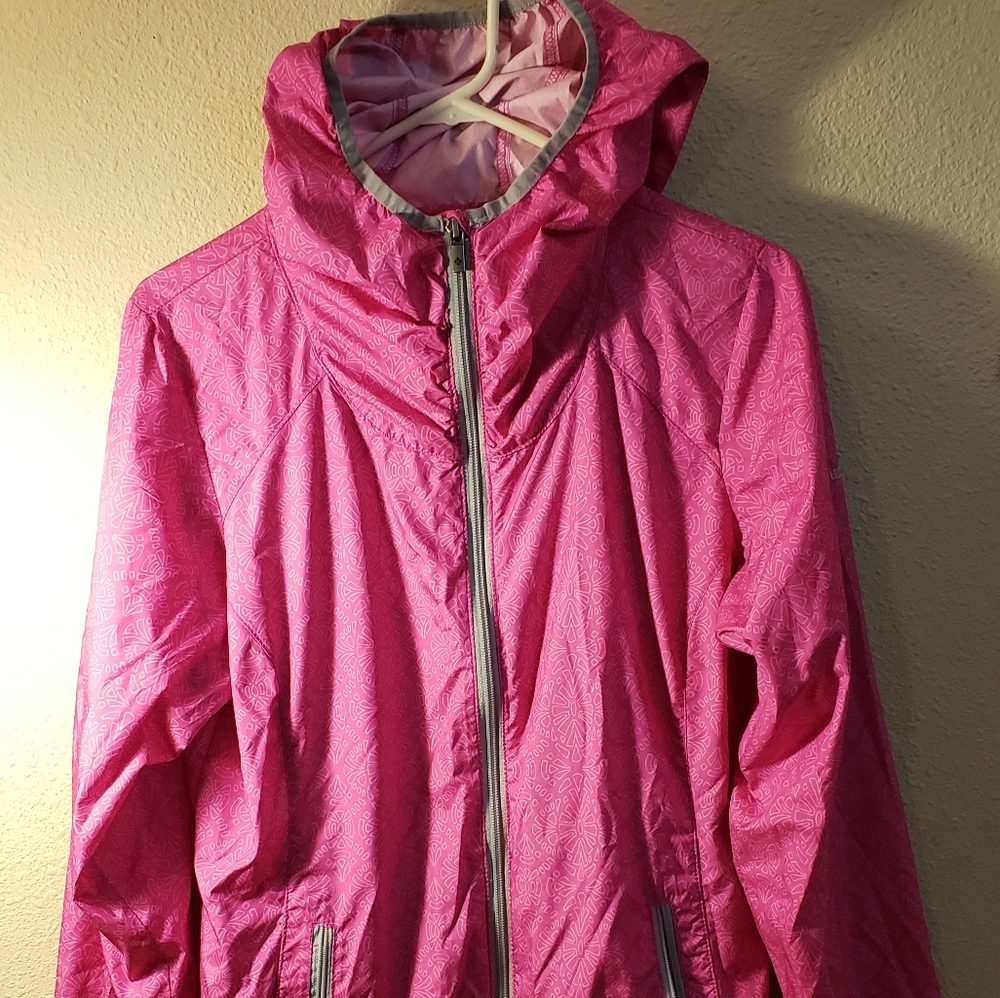 Columbia women junior wind breaker rain jacket